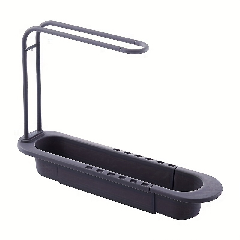Image of 36-50cm Telescopic Shelf Drain Water Rack Sink Organizer Soap Sponge Towel Holder Kitchen Gadgets Storage Basket Additions