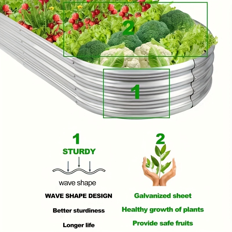 Galvanized Raised Garden Bed Assembly