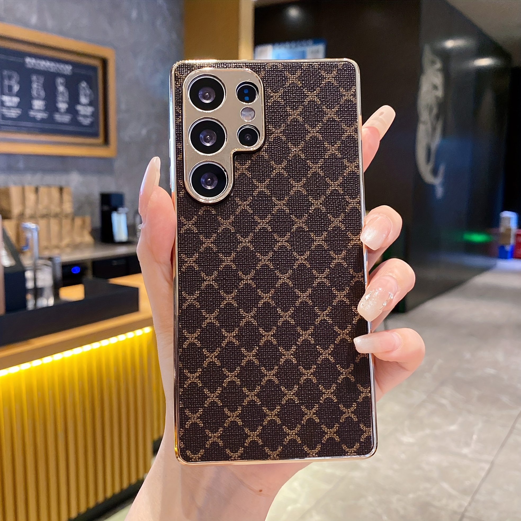 TEMU Phone Case - Luxury Electroplated Phone Case For Galaxy S25 Ultra, S24 Ultra, S23 Ultra, S25 Plus, S24 Plus, S23 Plus, S25 Fe, S24 Fe, S23 Fe,