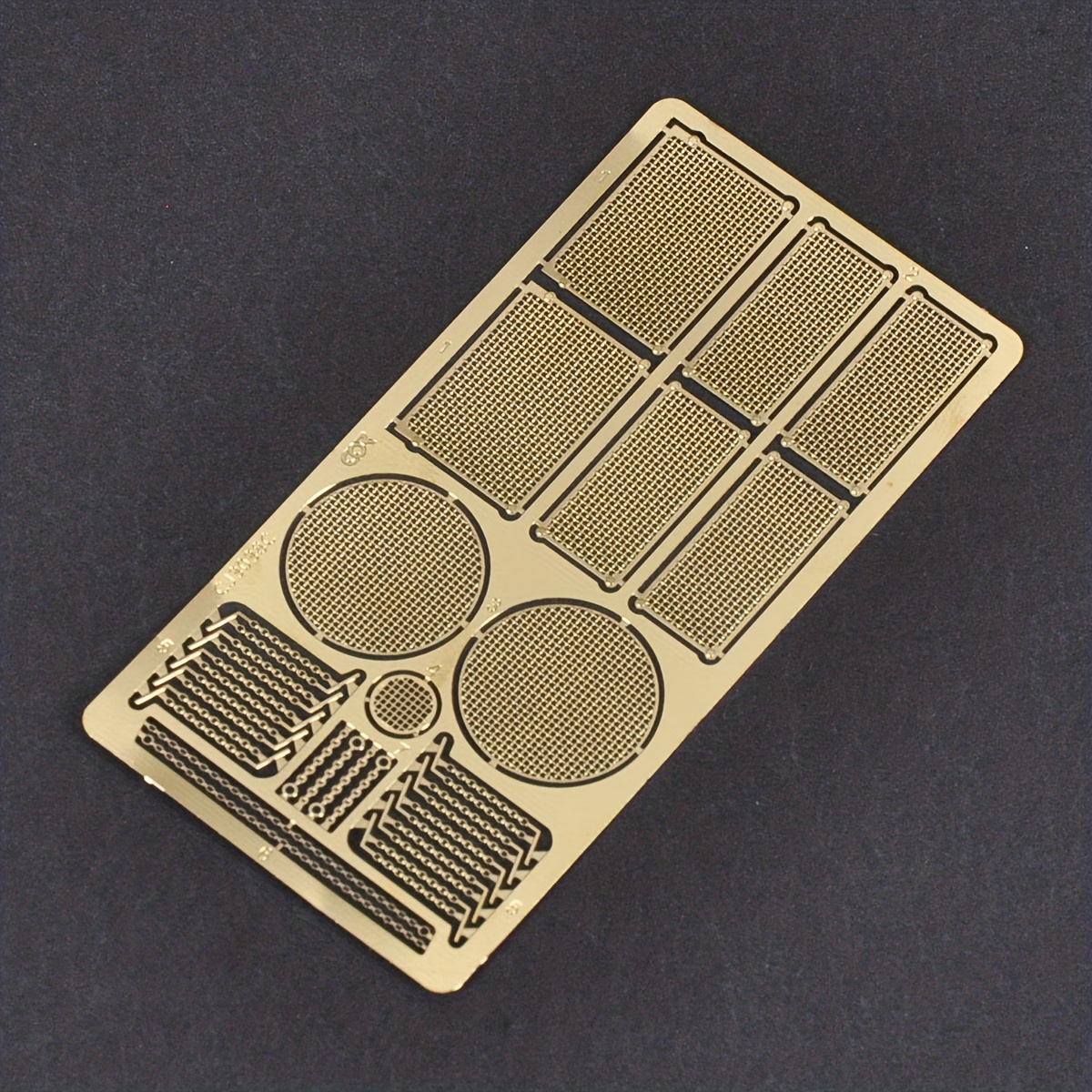 Image of Scale Model Kit Of The -style Assault Vehicle G/f/ii/2, Featuring Engine Intake Grille, Intake Cover, Mesh Intake, And Parts For Assembly, In 1/35 Scale