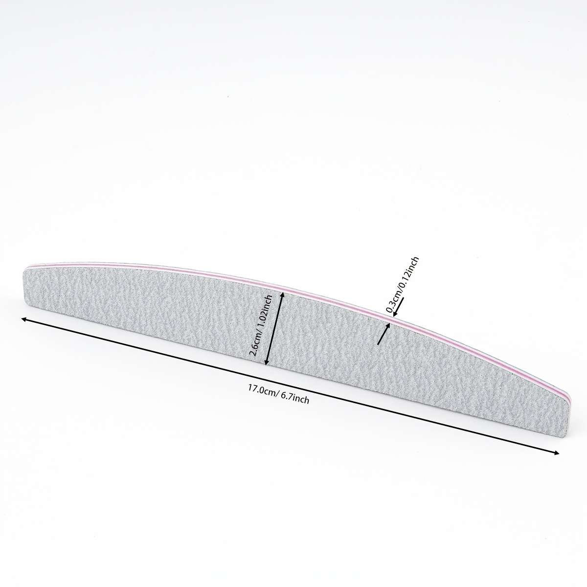 100/180 Density Frosted Nail File and Buffer Professional Double-Sided Emery Plate Acrylic Nail Repair Tool