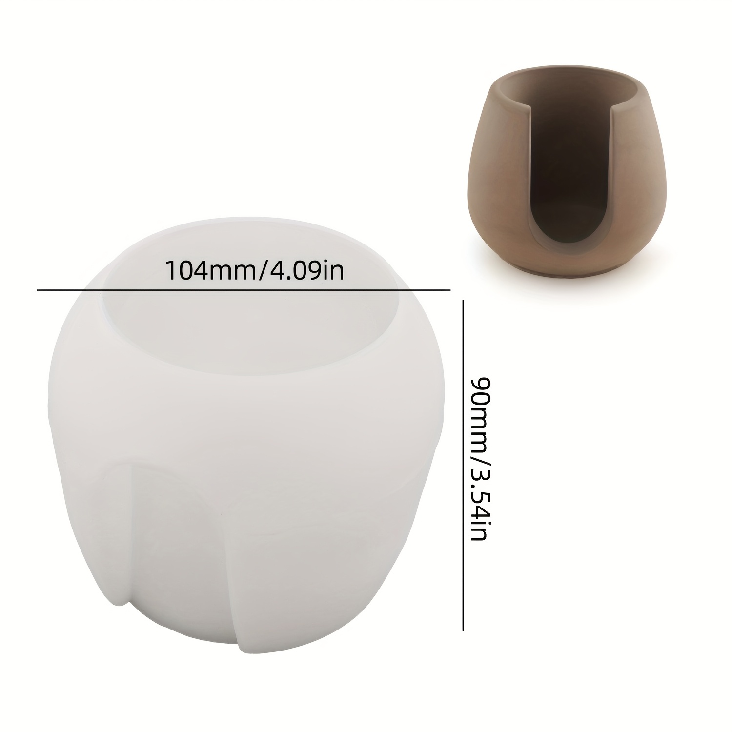 Diy Hydroponic Flower Pot Silicone Mold - Make Resin Hydroponic Flower Pots, Candle Warmers, Essential Oil Burners For Home Office Decoration (suitable For Beginners)