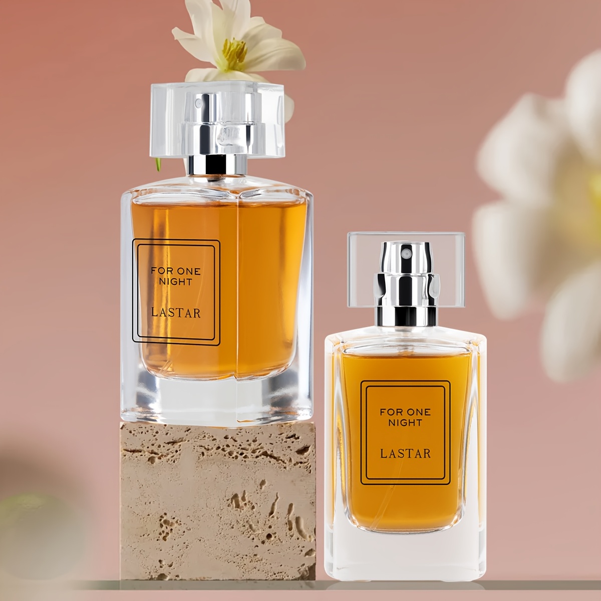 Image of 2 Bottles Of Orange-scented Perfume, A Blend Of Fruity Notes With Cedar And Patchouli, , Long-lasting Fragrance, Suitable For Occasions, Unisex Scent, For Daily Use Or As A Holiday Gift. Deodorant