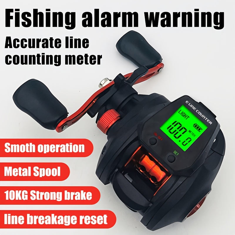 1pc Electronic Fishing Reel, 22.05LB Max Drag, 7.2 Speed Ratio, 5+1 Metal  Ball Bearing, USB Charging Fishing Reel