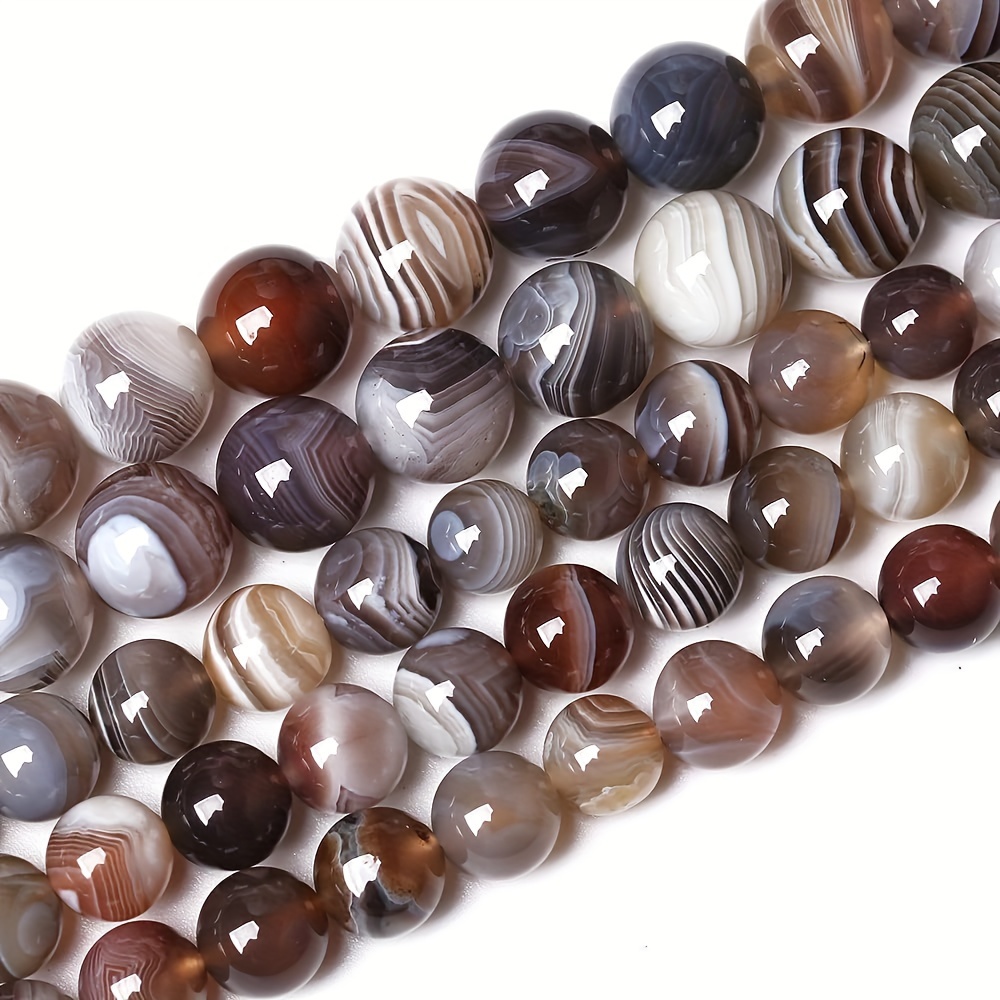 

6/8/10mm Natural Persian Gulf Agate Round Loose Stone Beads Used For Jewelry Making Diy Bracelet Necklace Crafts Design Jewelry Making Accessories Beads For Men And Women Gifts