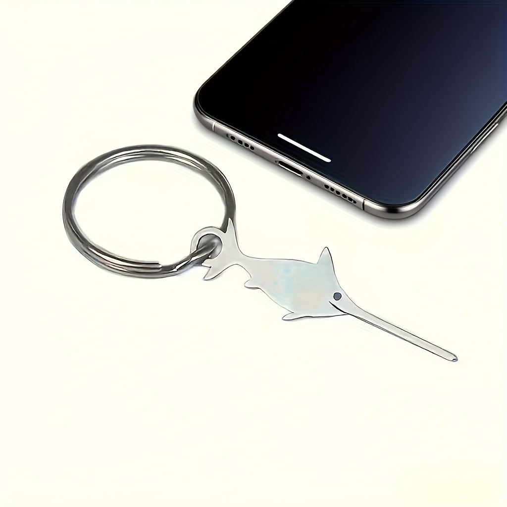 TEMU 1pc Creative Sim Card Extractor, Cute Cartoon Keychain, Mobile Phone Card Removal Tool, Backpack Hanging Accessories, Small Gifts, Smart Phone
