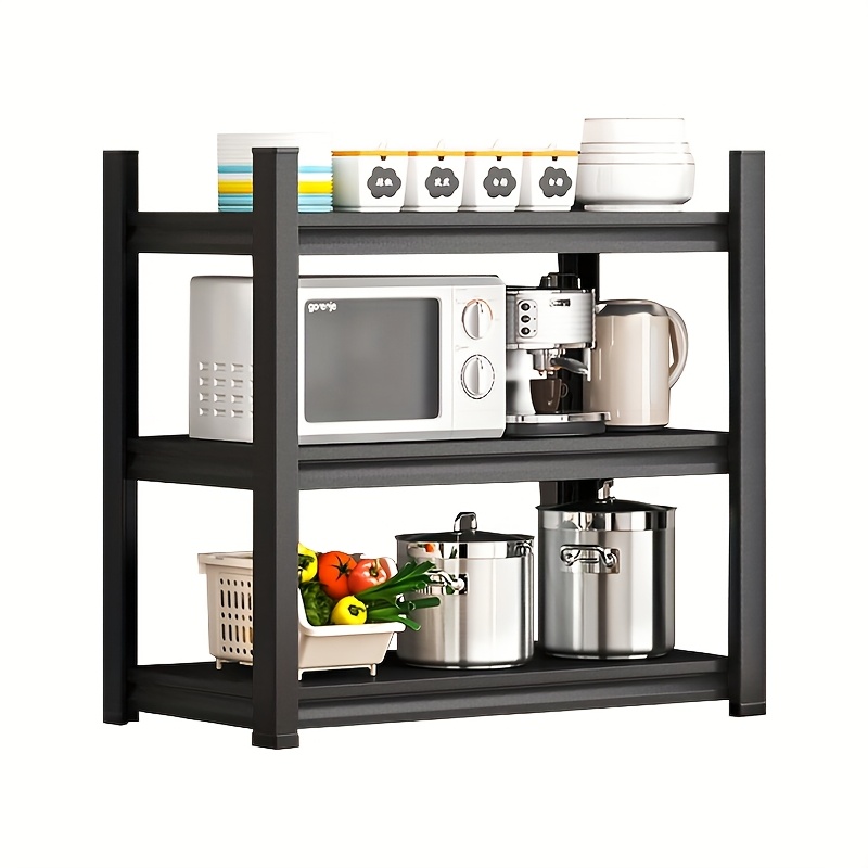 E-shop Schwerlast 3- Verstellbare Metall-Garagenregal - 600 lbs Kapazität, 39.4”B x ”T x 15.8”H, Bodengemontiertes Regal für Garage &