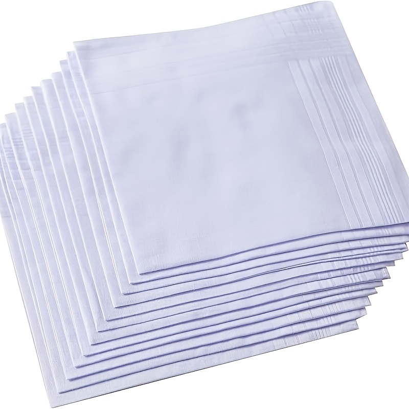 12pcs Men's Handkerchiefs Hand Towels Tie-dye Vintage Fabric Sweat Absorption Soft