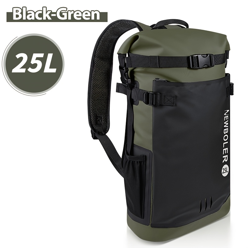 TEMU NEWBOLER Sac étanche sec 25L en PVC épaissi, résistant aux déchirures et à l' des graviers, sac étanche flottant de haute qualité pour la