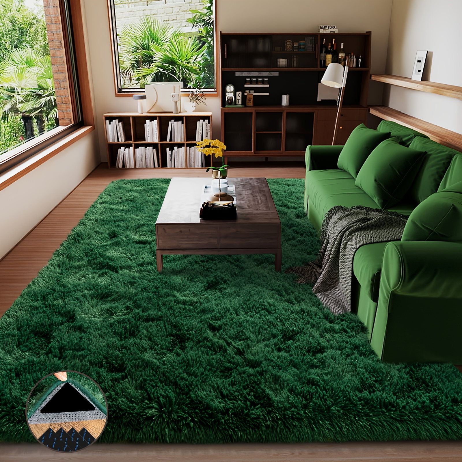 TEMU Seasonal Edition - Super Fluffy Large Non-slip And Living Room Shaggy Rug, Commercial Grade Luxury Shaggy Rugs Fluffy Area Rugs, Shaggy Rugs