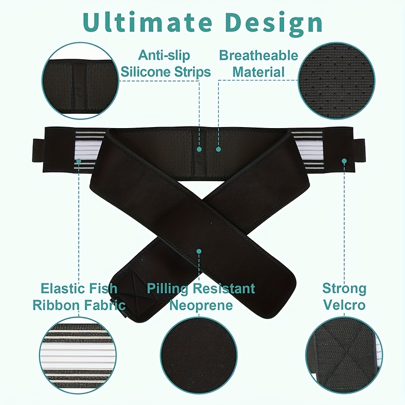 maternity postpartum pelvic belt hip tucking hip lifting girdle pelvic support belt waist back abdomen band belly brace breathable girdle   l size details 3