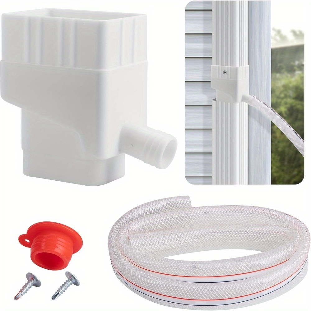 TEMU Rainwater Collection System-rainwater Collection Diverter Connector System-raindrop Kit For Hose For Diverting Water Fits 2"x 3" Standard