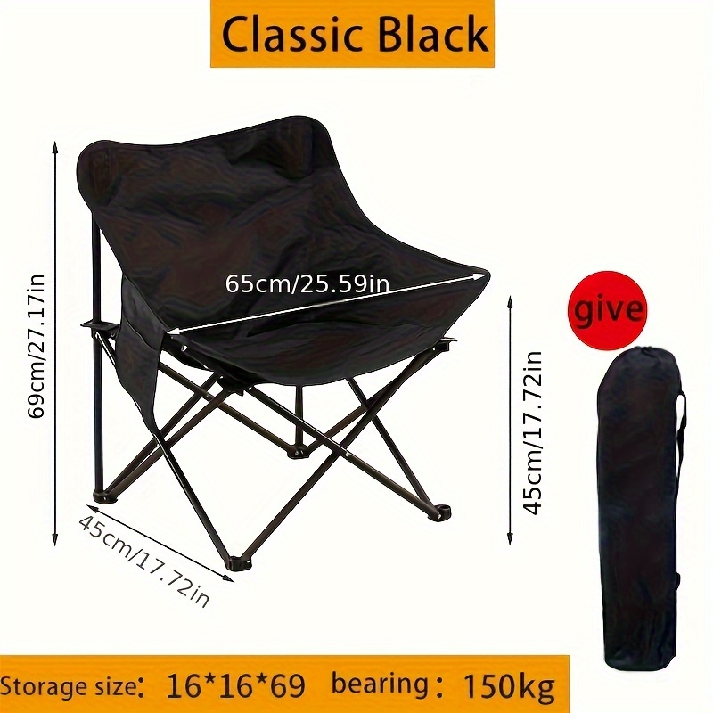 1pc Ultralight Portable Folding Moon Chair For Camping Beach Fishing And  Sketching Comfortable And Durable - Sports & Outdoors - Temu Austria