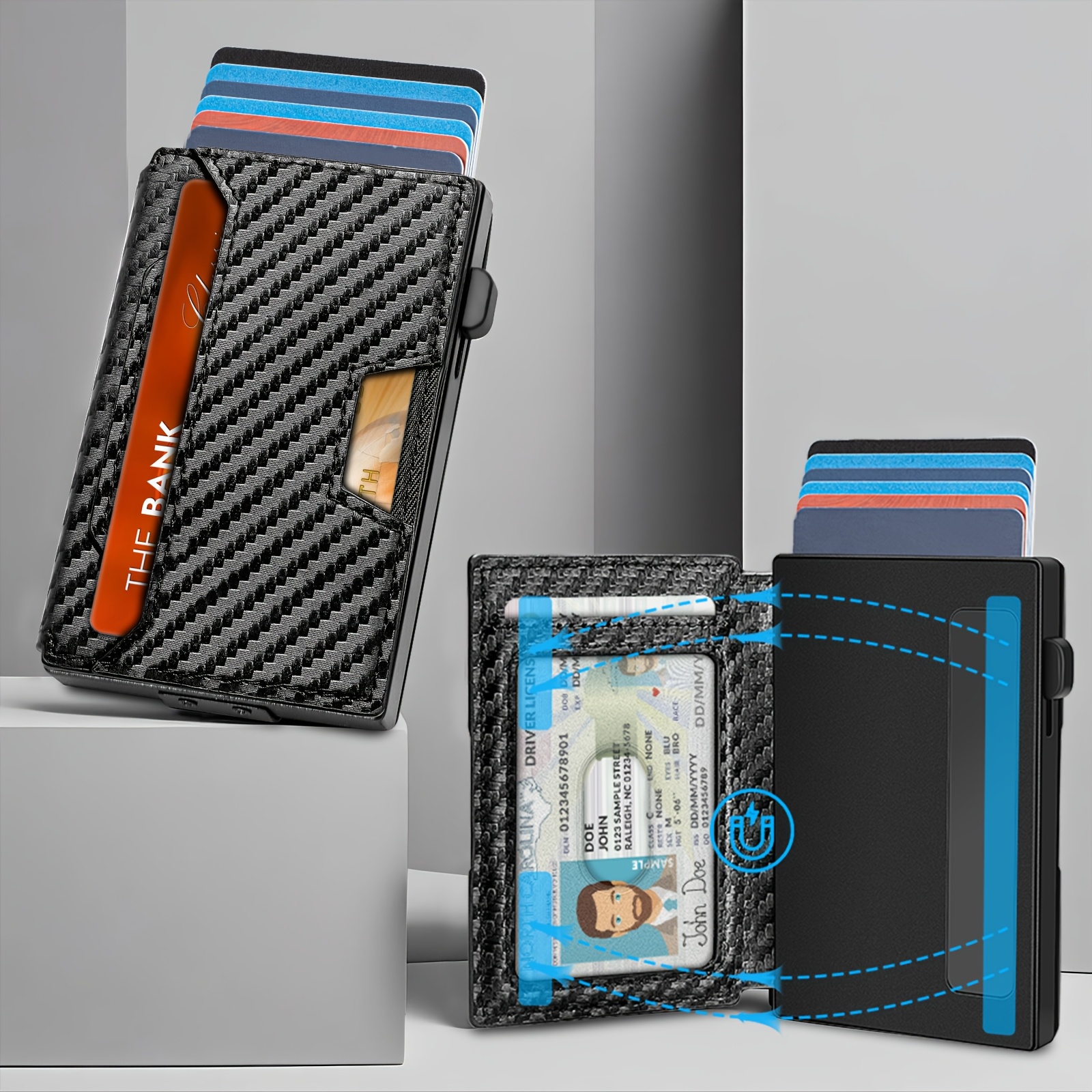 Slimmint Wallet As Seen On Tv Women Men RFID Blocking Wallet Pull