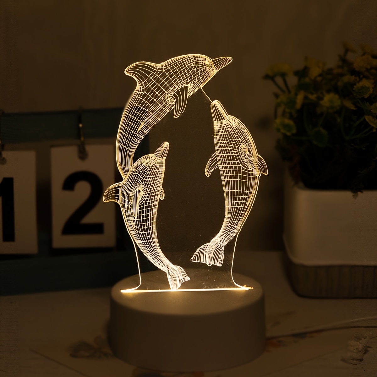 1pc veilleuse motif créatif   cadeau   lampe de chevet   pour chambre décoration maison petite lumière de nuit décorative sur table ornement de bureau   et unique lumière de nuit ambiance décorative Détails du produit 5
