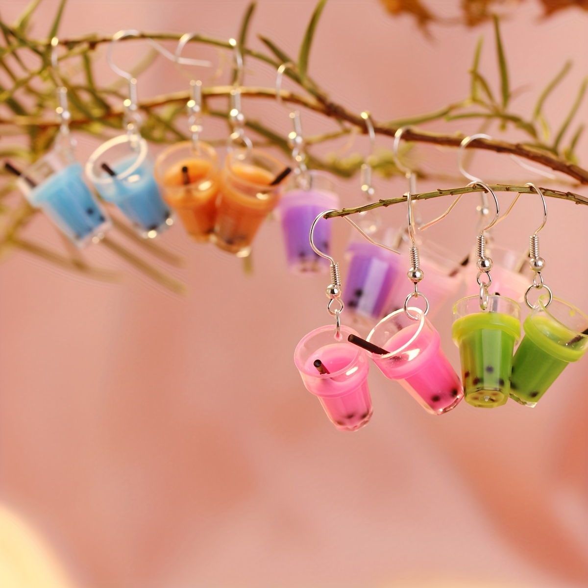 

Boucles D'oreilles Pendantes Amusantes, Design De Thé À Bulles, Une Couleur, Vous Préférez Correspondre Aux Tenues Quotidiennes, Accessoires De Fête, Trucs Créatifs Et Mignons