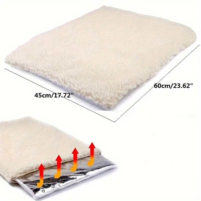 

Self Warming Cat Bed Mat 23.6 X 17.7 Inch Extra Warm Thermal Pet Pad For Indoor Outdoor Pets With Removable Cover Non-slip Bottom Washable