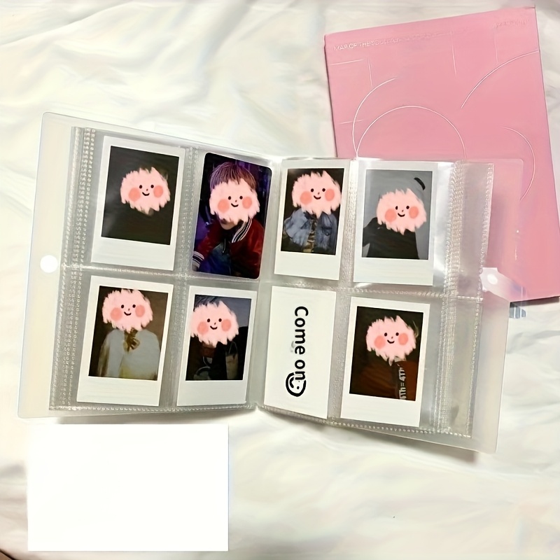 E-shop 160-Slot 3-Zoll Kunststoff-Fotoalbum mit 4-Slot Snap-Verschluss – Hochkapazitäts-Speicher für -Karten, -Scrapbooks Polaroid-Fotos,