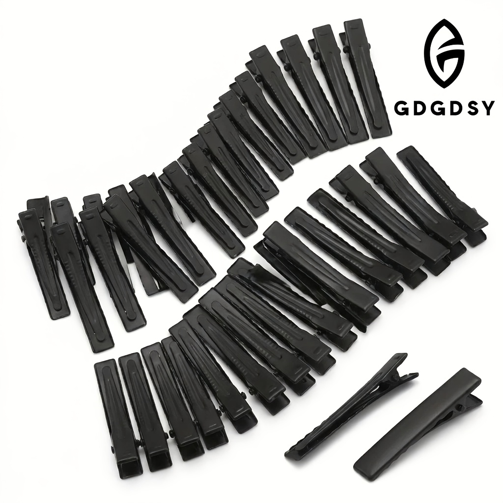 TEMU 40pcs, Black Iron Hair Clip Bases, Jewelry Hair Accessory Base Accessories, Creative Hair Accessory Making Materials And Accessories, Suitable