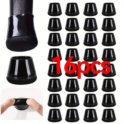 16pcs transparent silicone chair leg floor protectors with felt non slip furniture caps polished metal end durable scratch resistant covers for hardwood floors chair leg floor protectors chair leg floor protectors