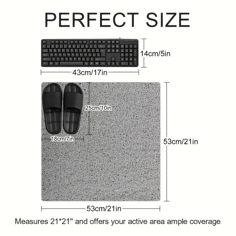 1pc bathroom non slip mat foaming loofah base shower mat waterproof floor mat 21 21in bath supplies Product details 9