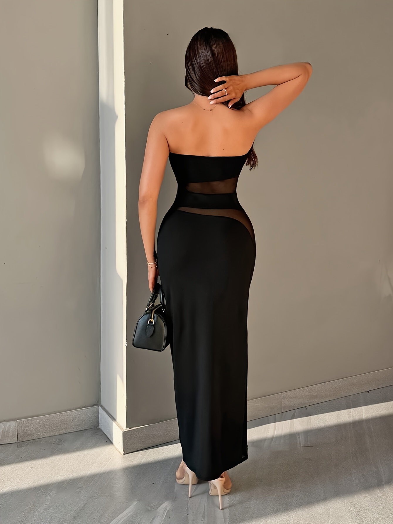 gold mini dress for women AZELMA DRESS