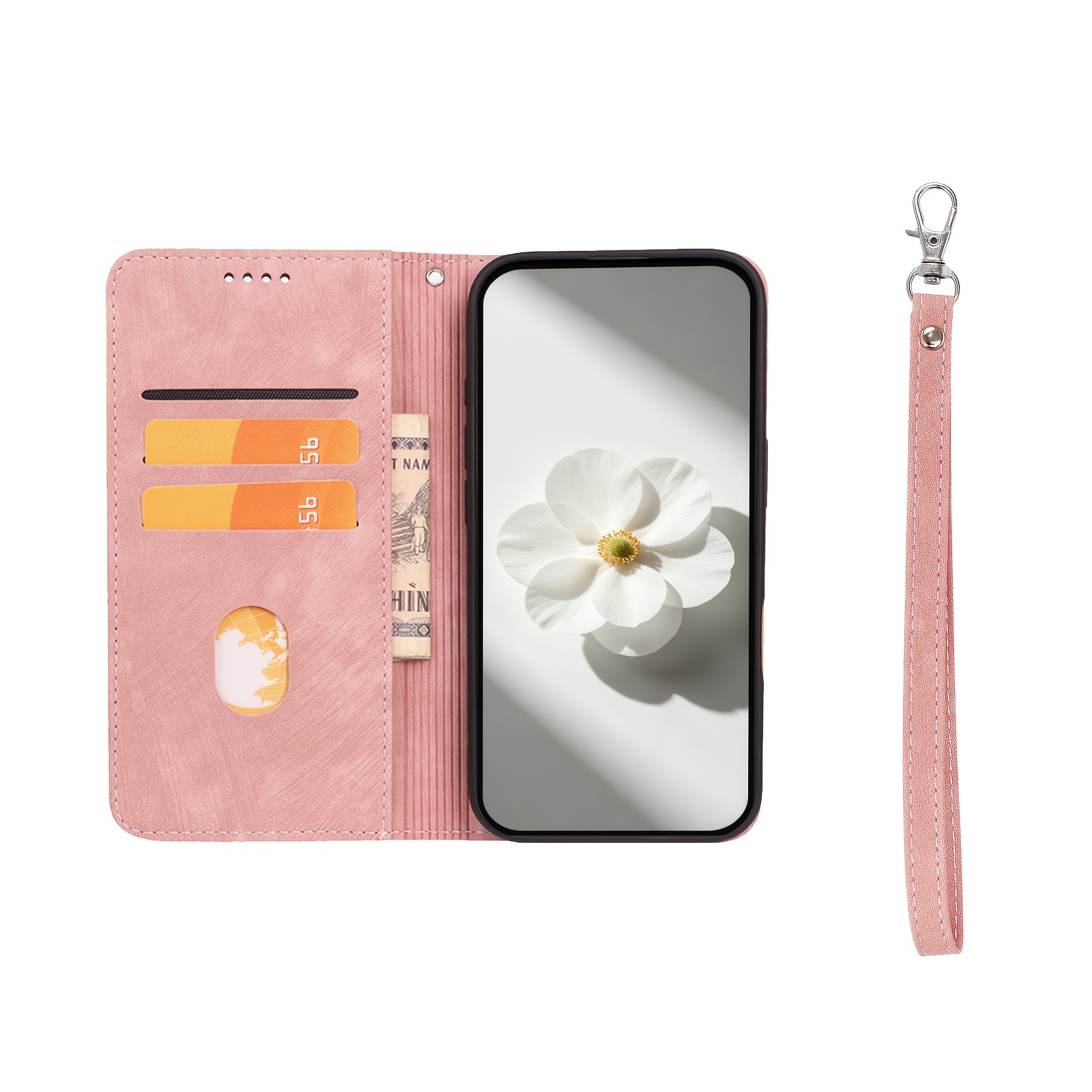 TEMU Phone Case - [for Redmi Wallet Case] Suitable For Redmi A7 Pro 4g, Mobile Cover With Full Protection Cash Pocket Stand, Lens Protection, Can