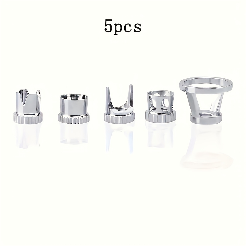 E-shop 5er-Set Universal Metall Airbrush Front Cover Diffuser Ersatzkappen Set - Präzisions-Finaleinstellung Detailarbeiten Dedizierte Diffuser