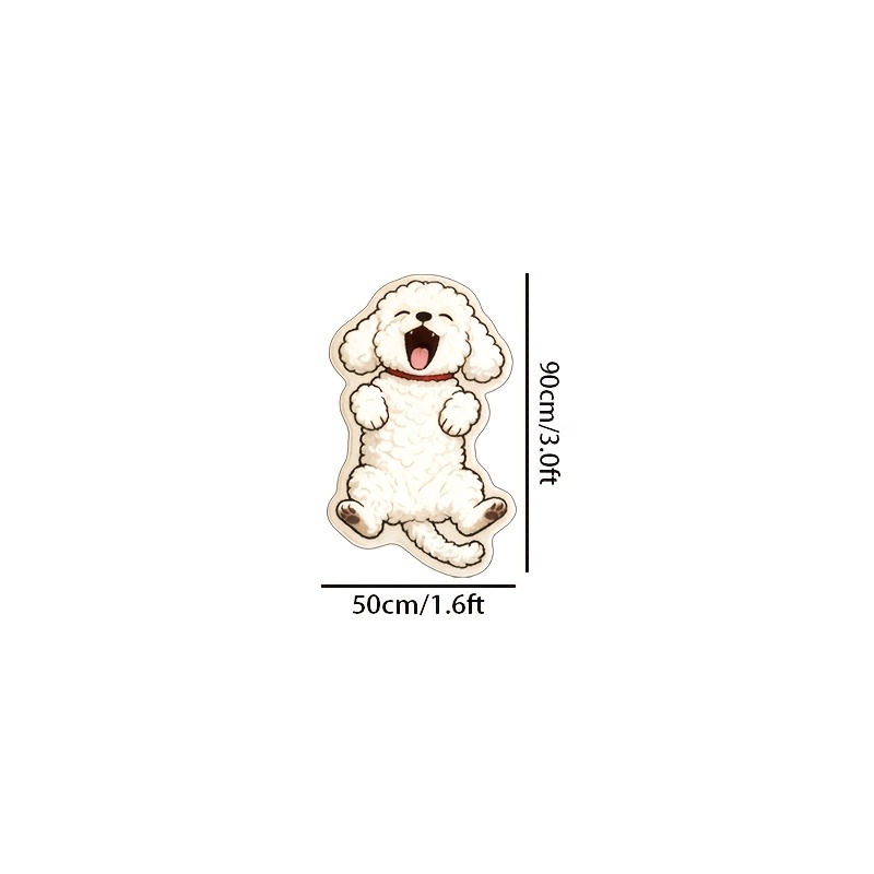 TEMU 【商品名】 ポインテッドベース かわいい ソフト パピー 不規則 カーペット 楽しい グスタイル 犬 ティブ リビン カーペット ベッドルーム ベッドサイドマット 玄関階段マット ペットオーナーへのギフト 繊細なカーペット