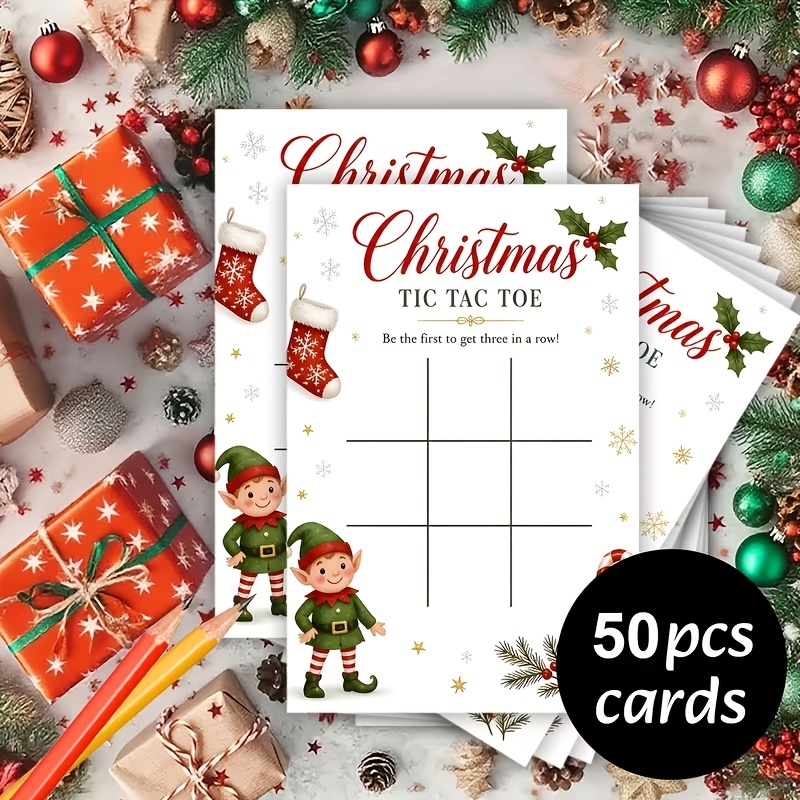 50 Christmas Interactive Game Cards
