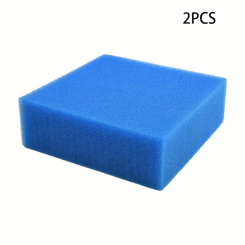 Image of 2pcs Large Filter Sponge, Pool Sponge Core, Pond Aquarium Biochemical Foam Pad For Water Filtration, Washable And Reusable, Enhances Water Quality 5.91*5.91*1.97in