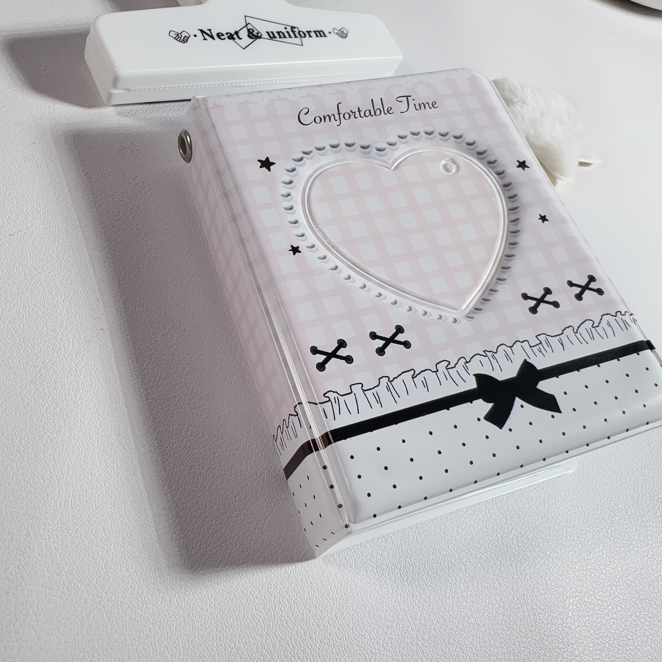TEMU 7.62cm Mini Photo Album K- Card Binder, Hollow Photo Card Holder Book, Business Card Holder, Photo Card Sleeve With 40 Pockets For Display And