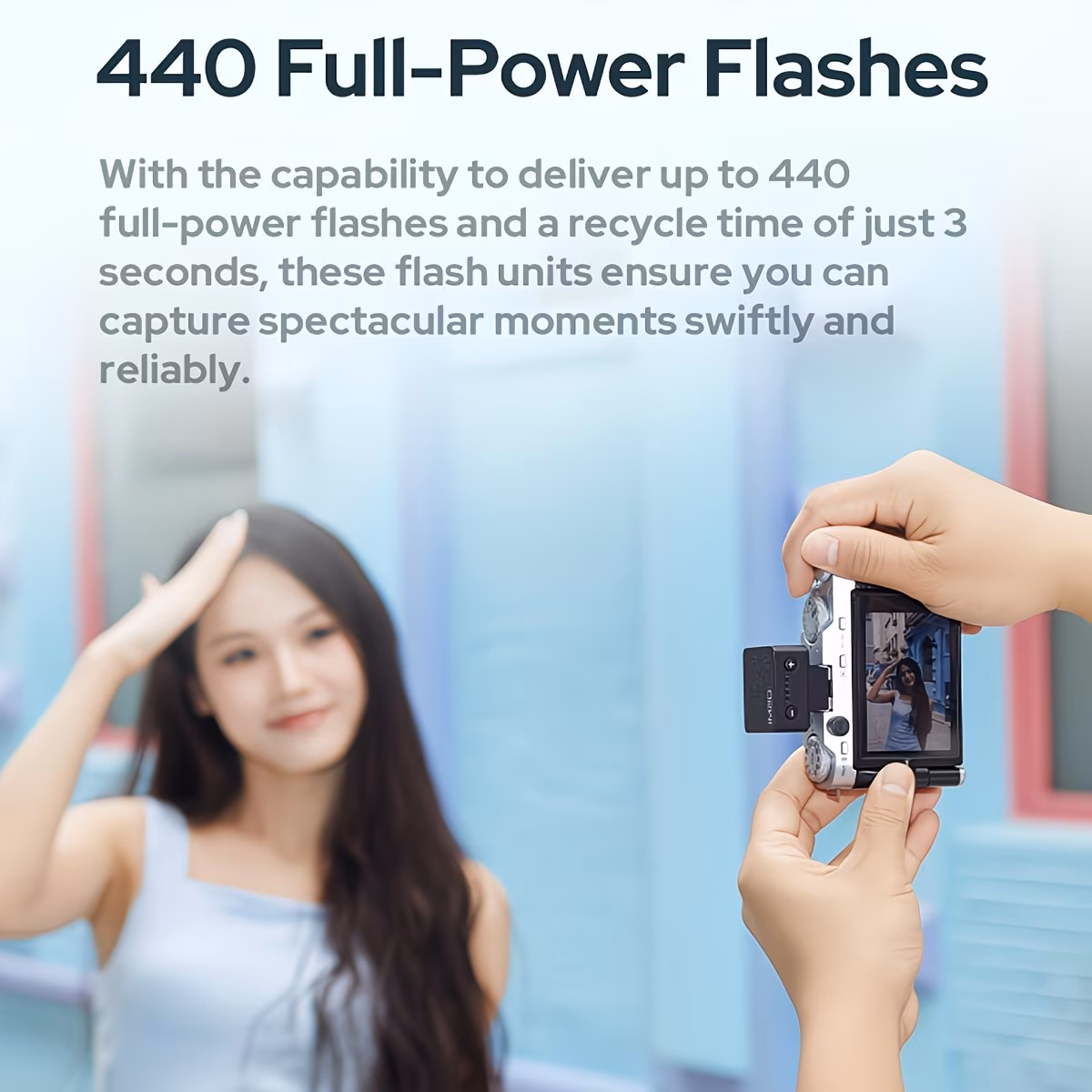 im20 esterno per fotocamera con hot shoe, batteria integrata usb-c, xenon e portatile, compatibile con sony, , nikon, , , panasonic dslr/fotocamere mirrorless (compatibile con hot shoe) Dettagli dell'articolo 5