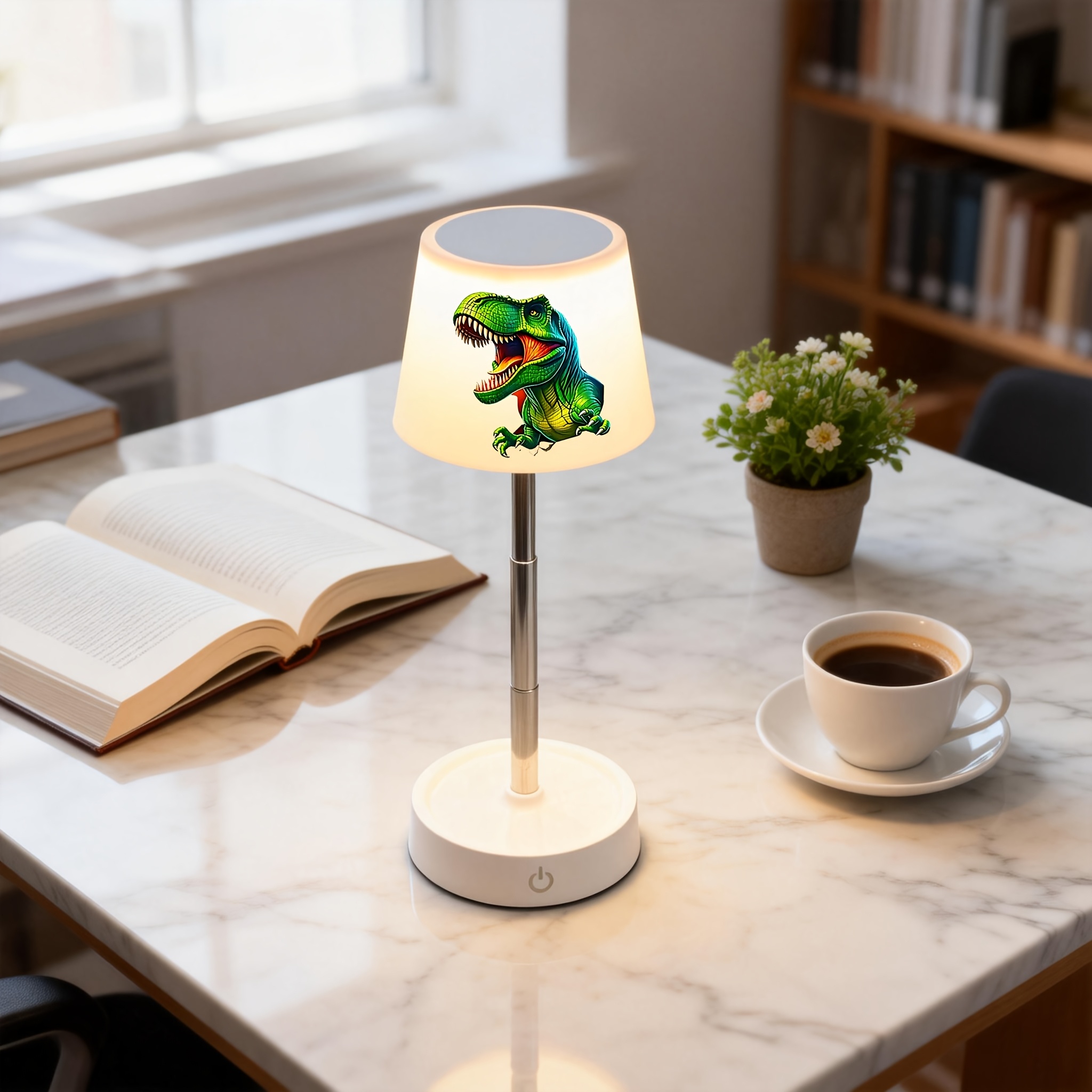 Modern Touch Control LED Table Lamp with Tyrannosaurus Rex Design