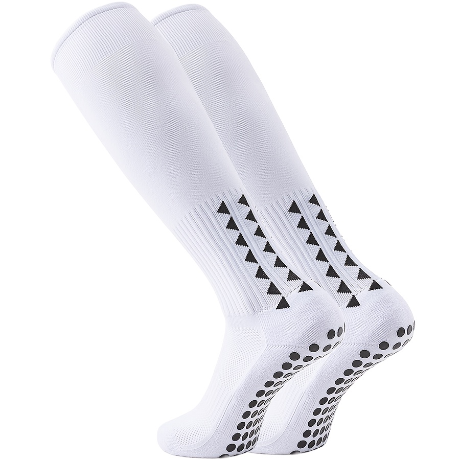 Image of 1 Pair Knee-high Long Football Socks For Girls And Boys, Sports Socks With Towel Bottom Grip, Soccer Basketball Skateboard Athletic Socks, For Teenager