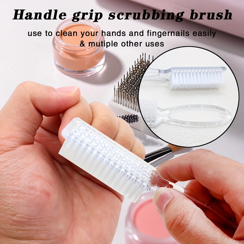 Multifunctional Transparent Nail Cleaning Brushes Set