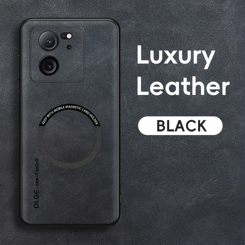 TEMU Phone Case - Luxury Faux Leather Phone Case For Xiaomi 15pro/14t/13t/13lite/14/12x/12spro/12t/12s Ultra/11t/11x Support Car Holder, Some Models