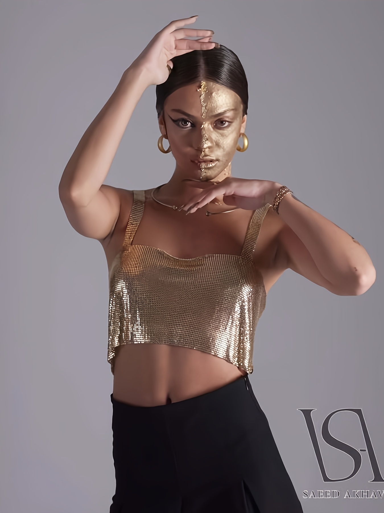 women's sexy metallic sequin sleeveless vest edgy Temu Bahrain