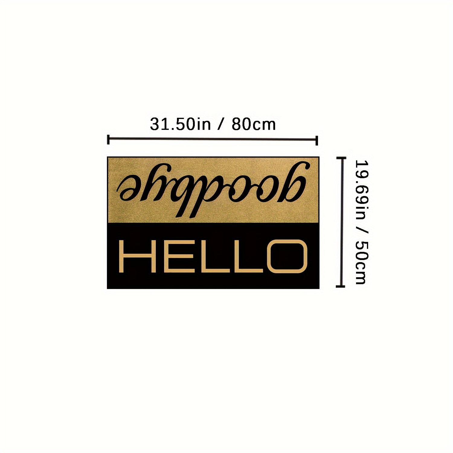 Image of A Entrance Welcome Mat Durable, Washable Or Machine, Easy To Clean, Suitable For Indoor And Outdoor Use, Perfect For Doorways, Home Decor, Room Decoration