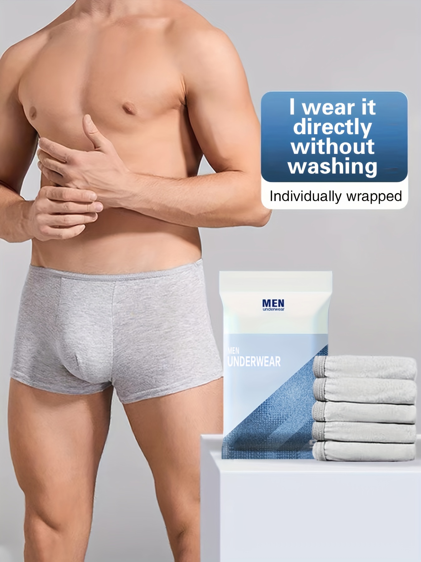 5pcs Women's Disposable Underwear, Portable Plus-size Short Bottoms For  Travel Or Emergencies