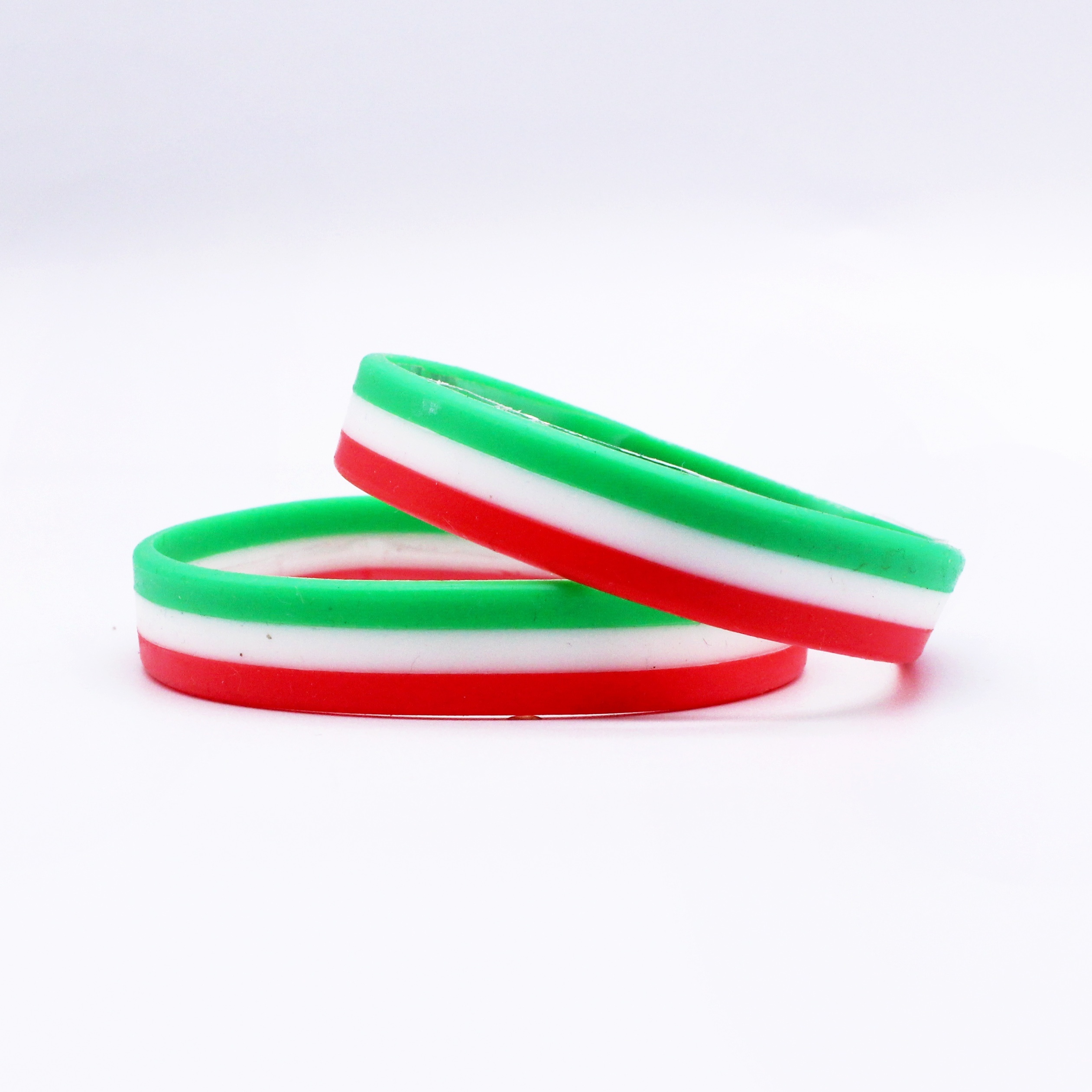 E-shop 2er-Pack Armbänder, Bunte Silikonarmbänder, Vielseitige Sportarmbänder, Fußballarmbänder