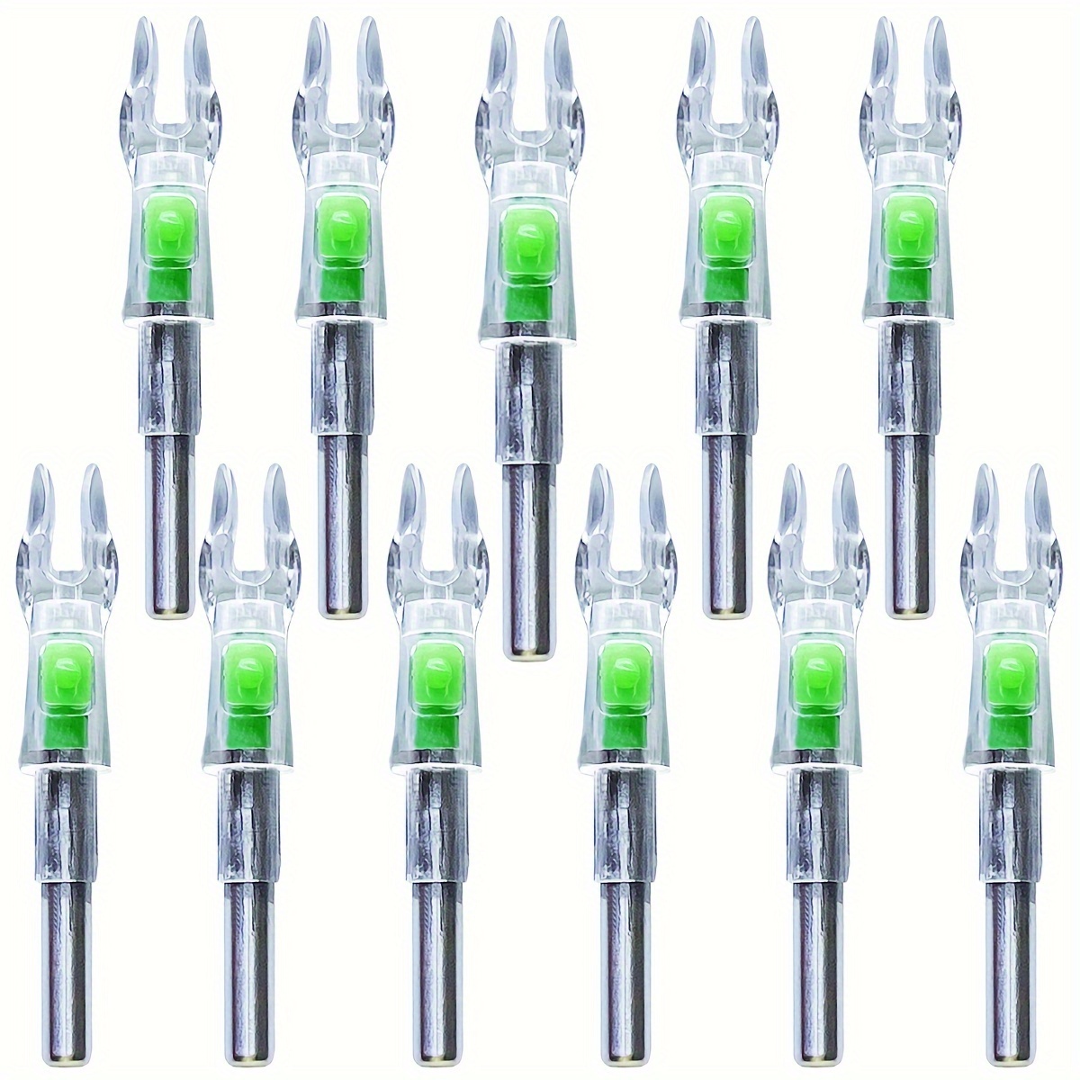 

12pcs S Lighted For Arrows.244/6.2mm Lighted Arrow For Archery Green