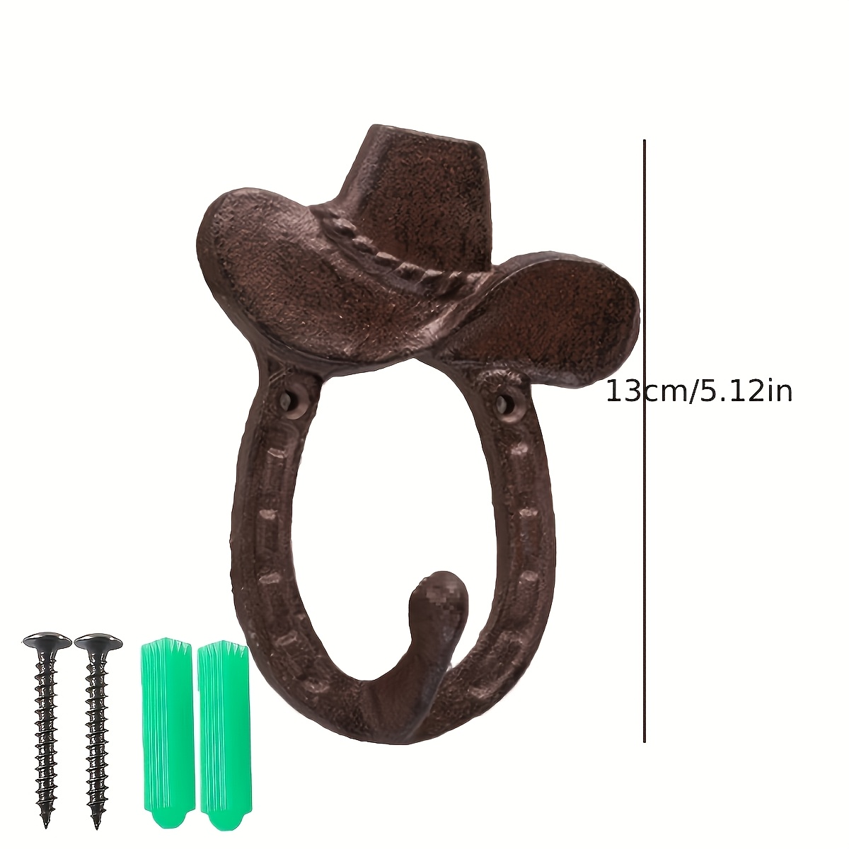 Image of A Vintage European-style Cast Shaped Like A Horseshoe, Suitable For Gardens, Courtyards, And Farmhouse , Wooden Doors, And Painted Metal Surfaces, Includes Installation Hardware