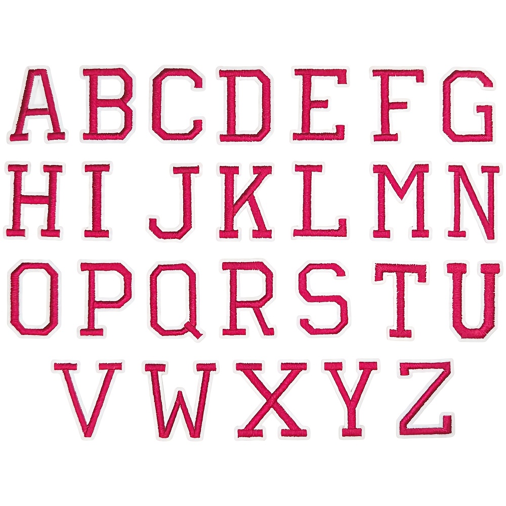 TEMU 78pcs English Numbers And Letters Height 3.8cm Flat Embroidery Sewing/iron Patch Stickers Clothing Additions Suitable For Clothing, Jackets,