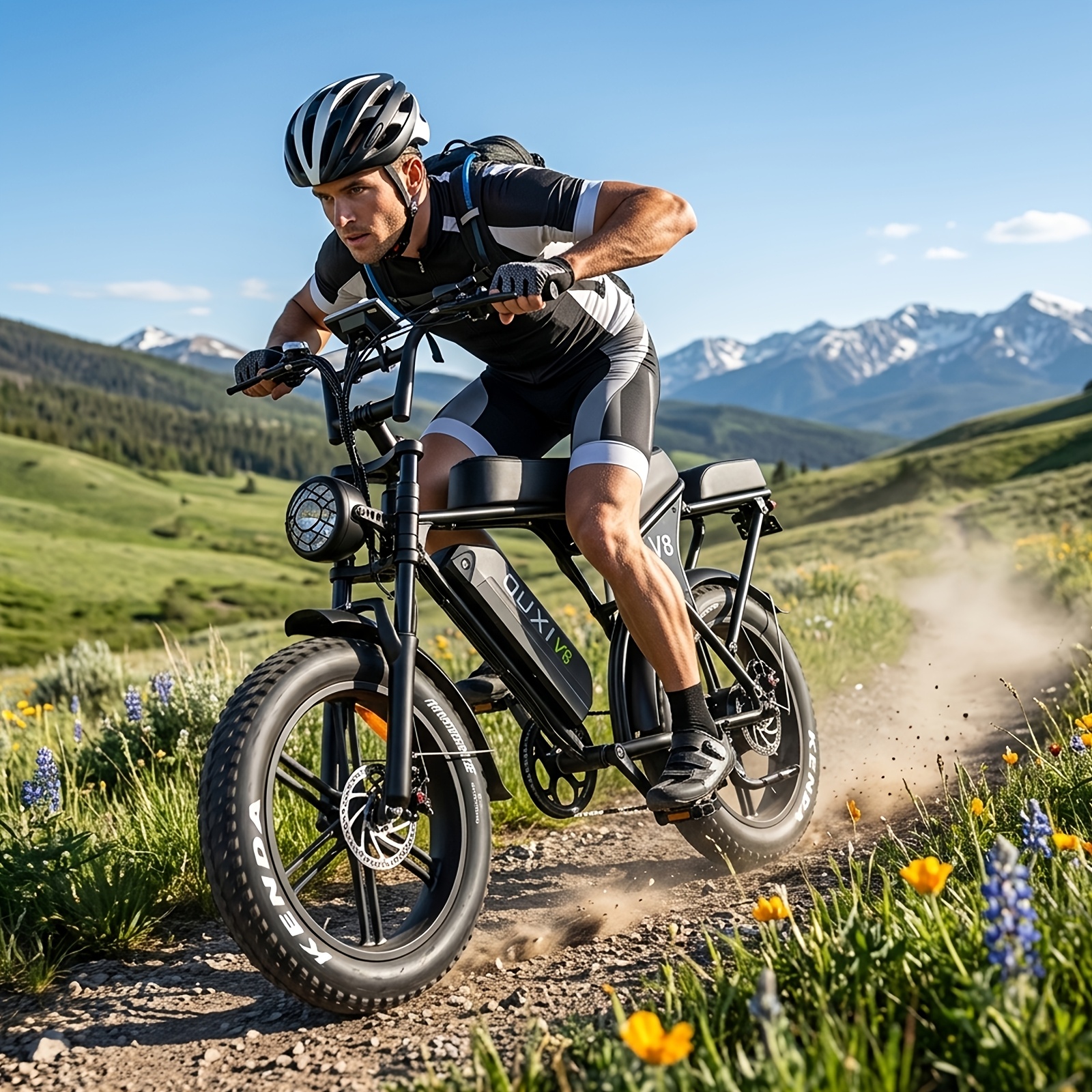 electric bike v8 electric mountain bike with 500w motor 48v 15ah 30ah removable larger battery 19mph h 20 tire e bike adult electric bicycles electric dirt bike electric mountain bike electric bicycle for adults e bike Product details 3