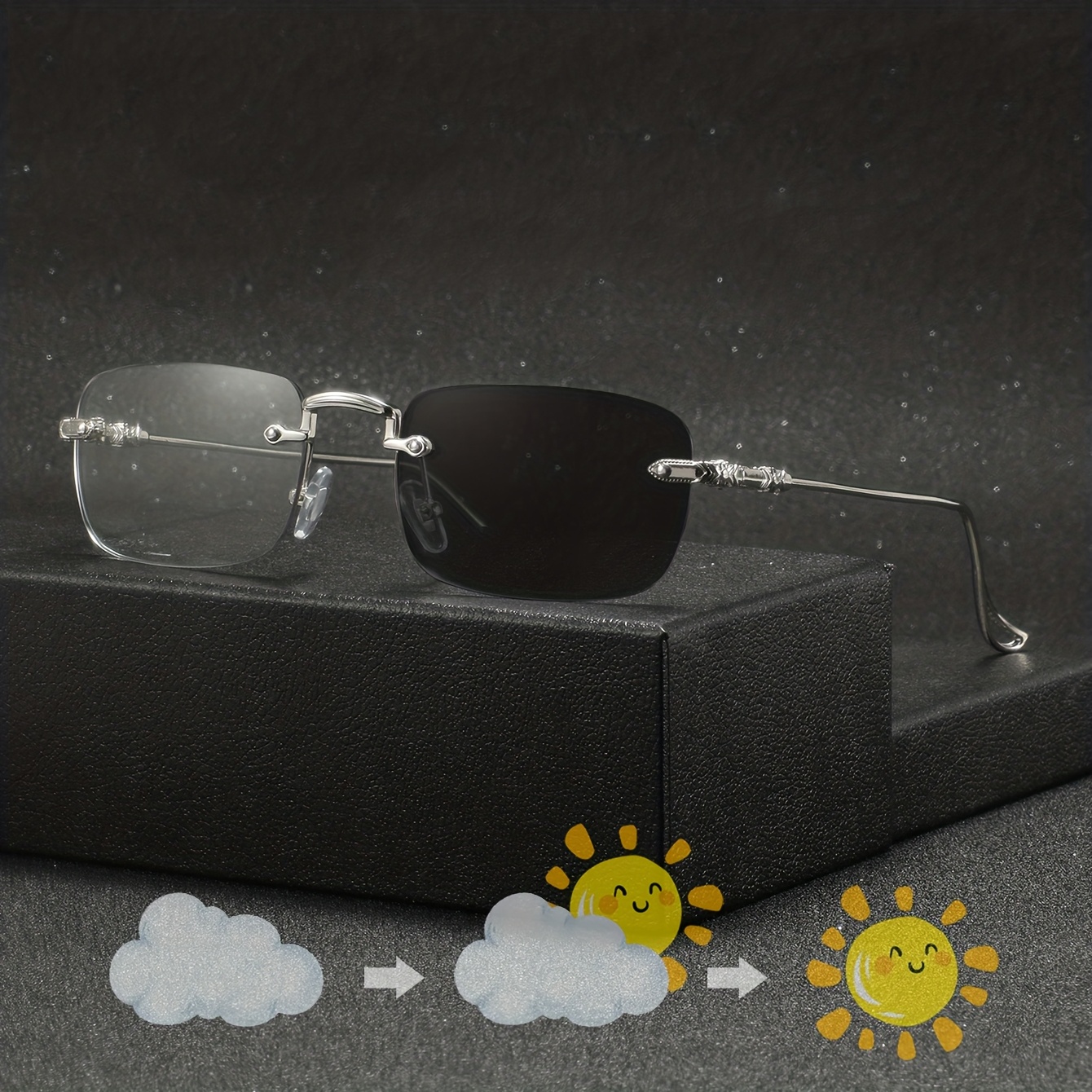Square Glasses Retro Personalized Versatile Men\'s And Fashio Sf00d8362924f4b168d0a5e8e68c85  main image 3