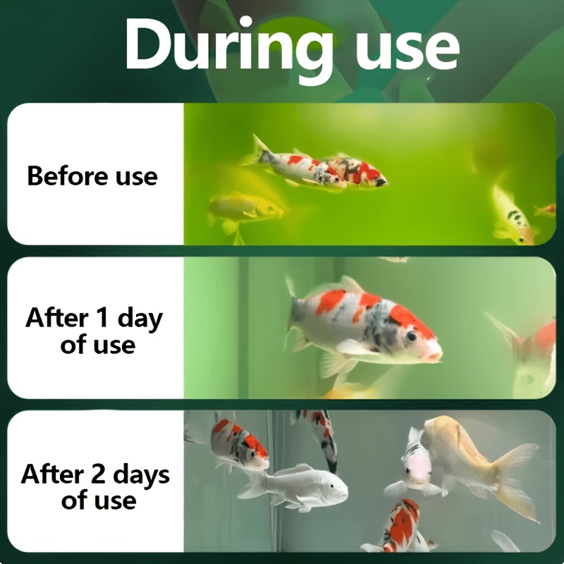 2 Bottles of Aquarium, Small Pond, and Fish Tank Water Filtration Granules | Effectively Filters Green Water, Compact Bottle for Easy Portability, Purifies Water Without Harming Fish, Bottled Aquarium Filtration Granules, Suitable for Aquaculture
