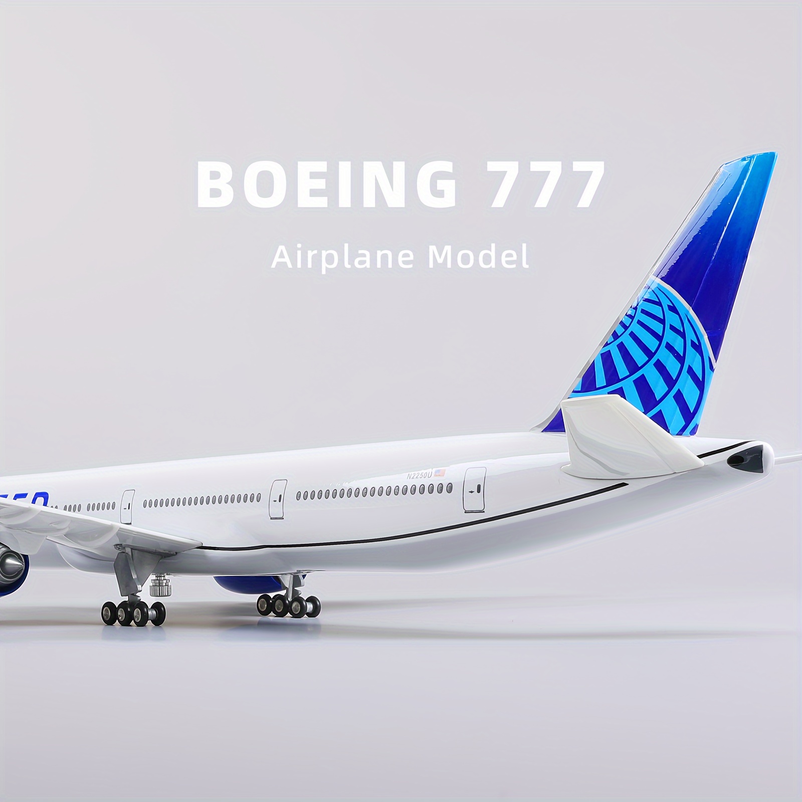 1/150 の 777 航空機の大型航空機モデルキット（スタンド付き