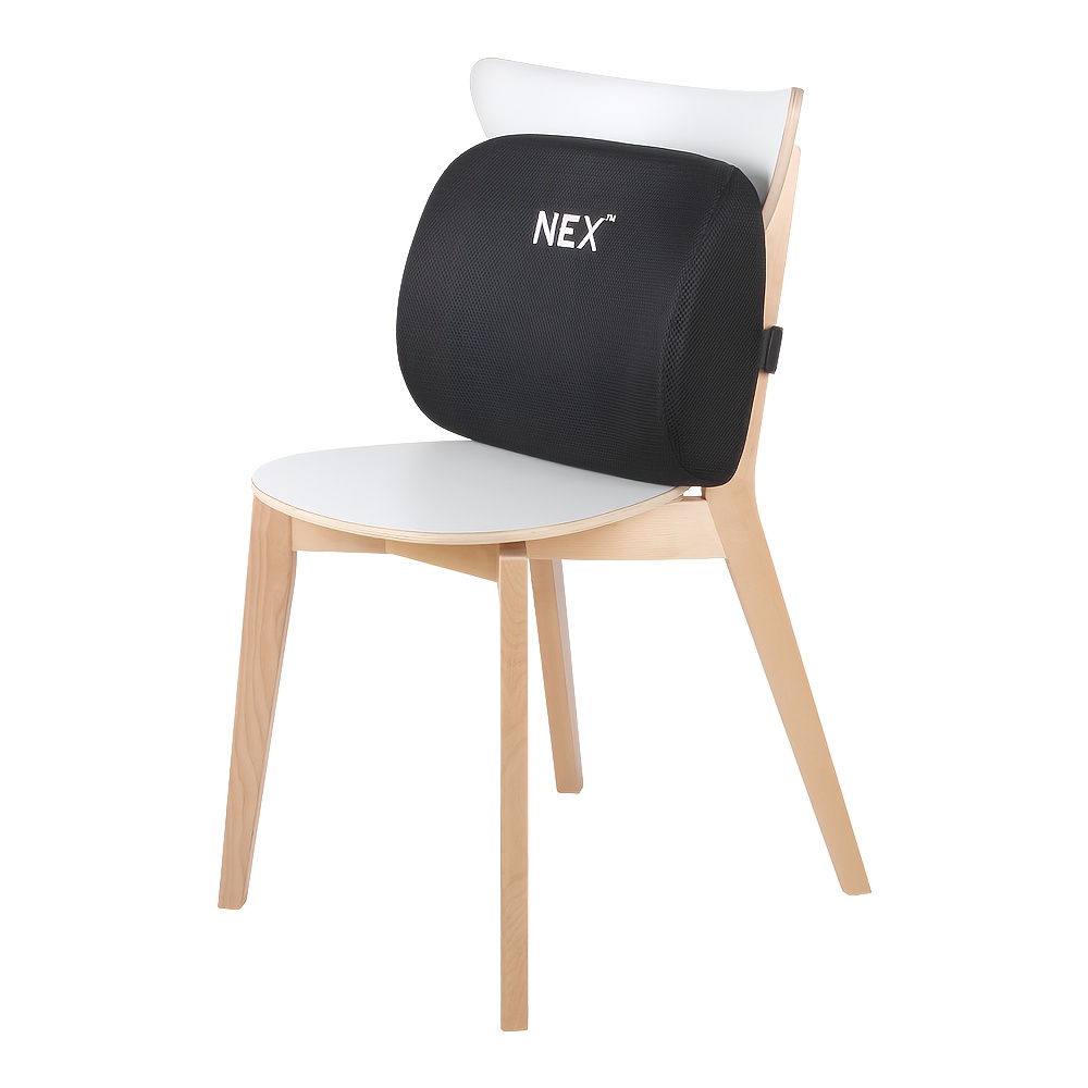   1pc lumbar pillow with   straps   for lumbar support ideal for office chairs car   sofas relieves back great for adults size 14 5 x11 5 x5 Product details 5