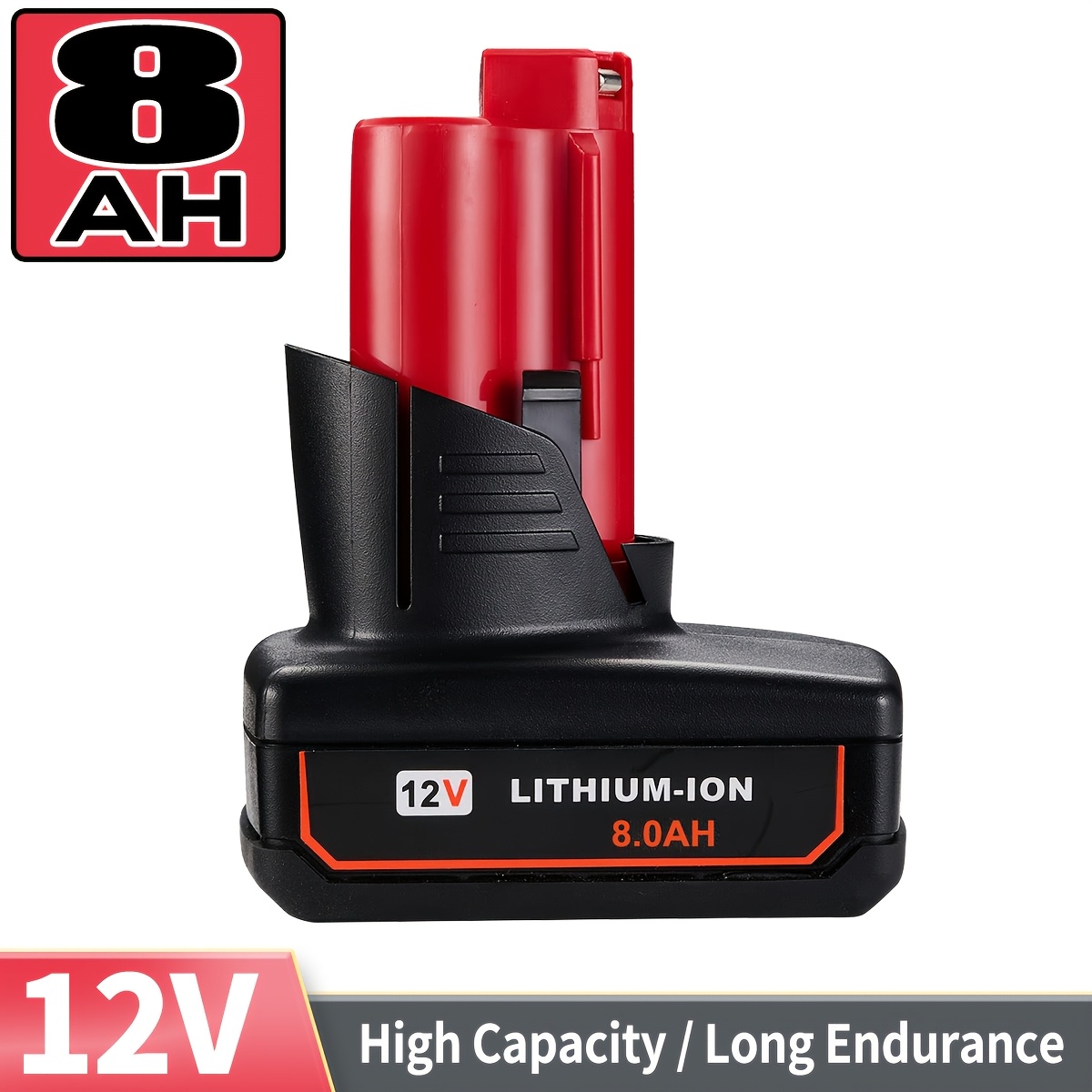 Image of New Arrival 8.0ah 12v Lithium-ion Replacement Battery For 12v Battery 48-11-2460 48-11-2412 48-11-2401 48-11-2440 And 12-volt Cordless Tool Battery Packs